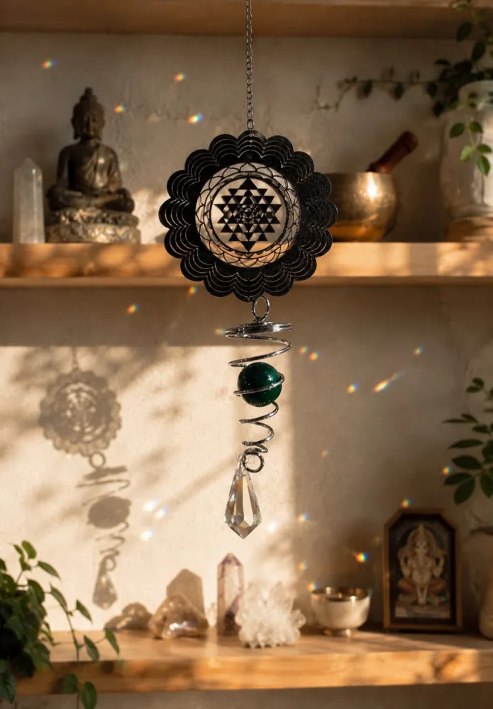 Attrape-soleil Wind Spinner sri Yantra