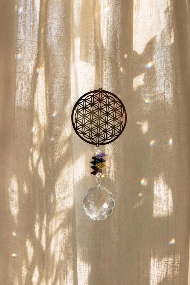 Attrape-soleil en Cristal Fleur de vie