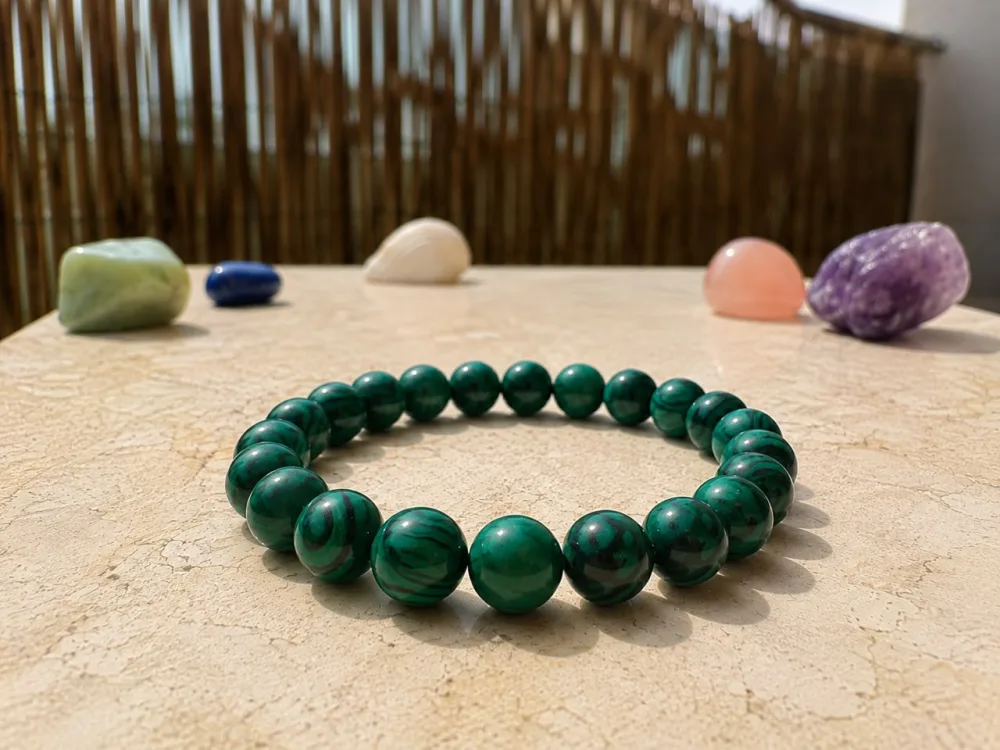 Bracelet en Malachite