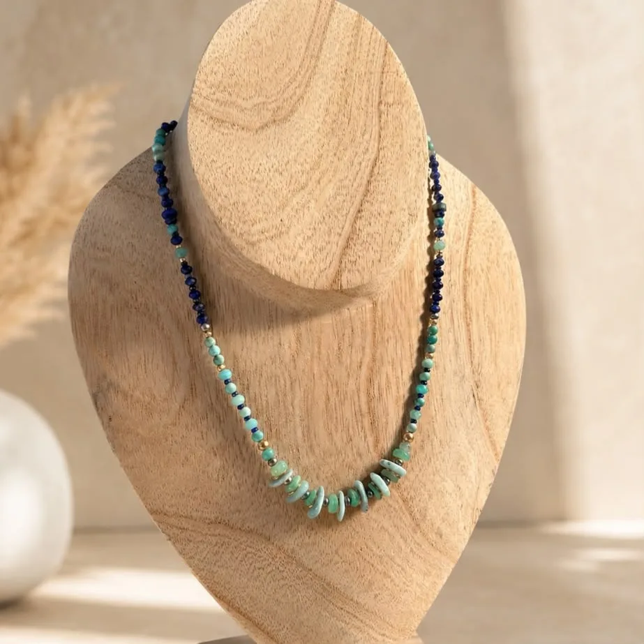 Collier Lapis-Lazuli & Larimar