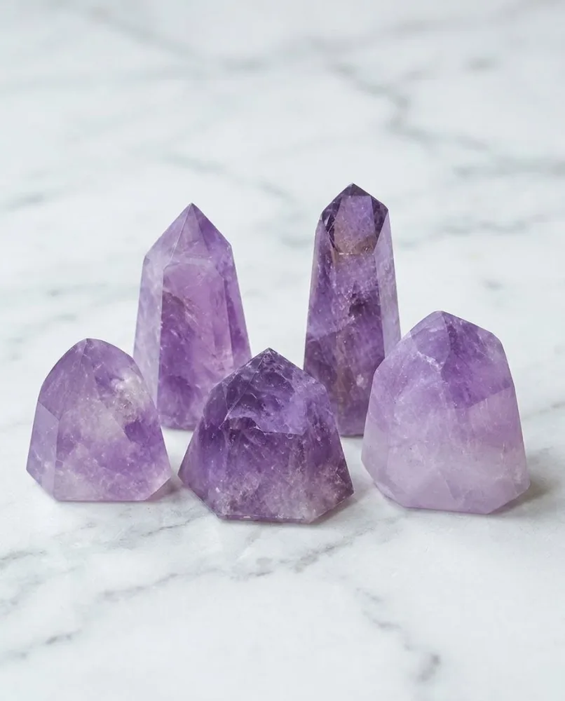 Petites Pointes d'Améthyste Polies