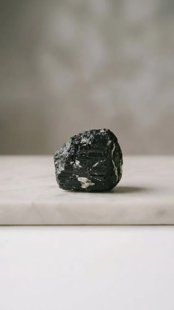 Tourmaline noire brute